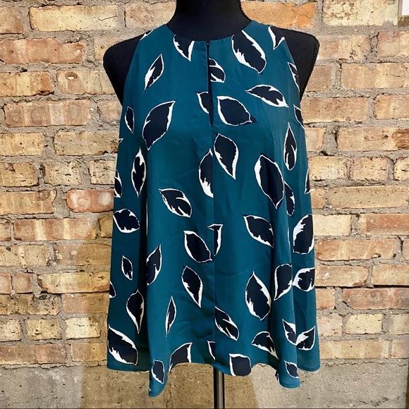 LOFT Tops - LOFT Loose Fitting Keyhole T-Back Tank in Teal